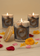 Scorpio Zodiac Marble Glass Candle