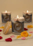 Scorpio Zodiac Marble Glass Candle