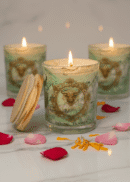 Taurus Zodiac Marble Glass Candle