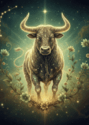 Taurus Zodiac Marble Glass Candle